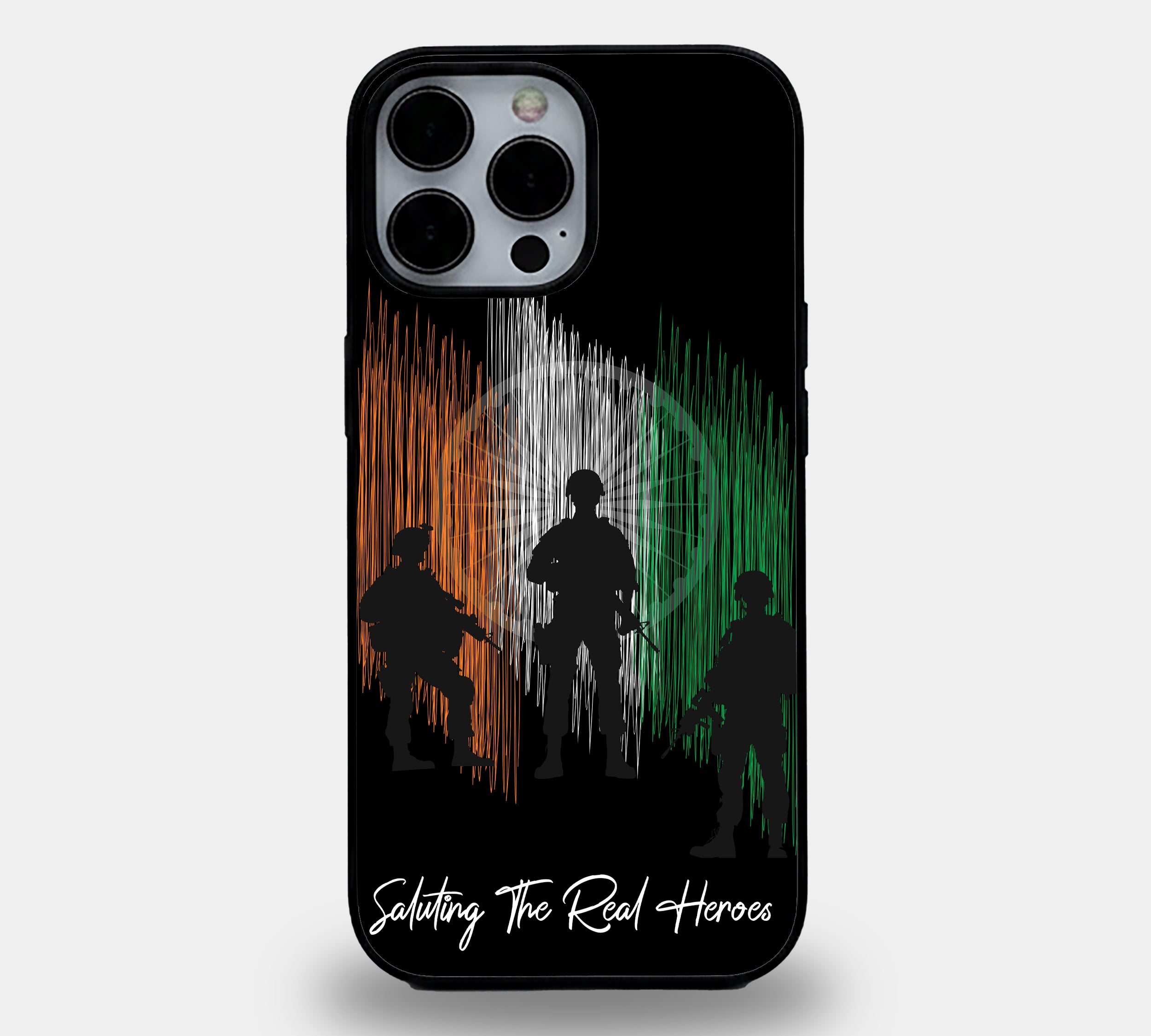 Saluting The Real Heroes – Indian Army Tribute | Premium Glass iPhone Mobile Cover Case