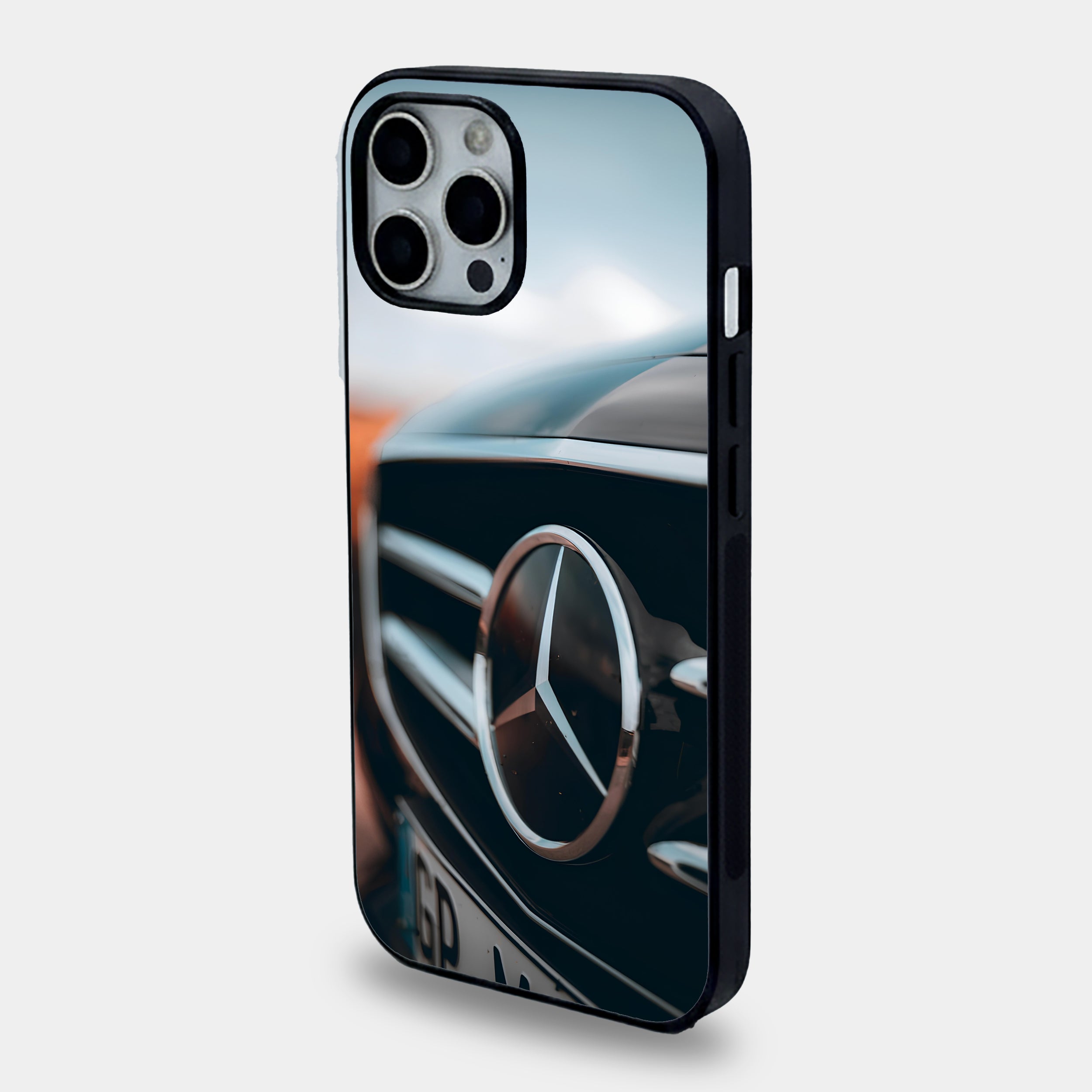 Close Up Mercedes Badge Case