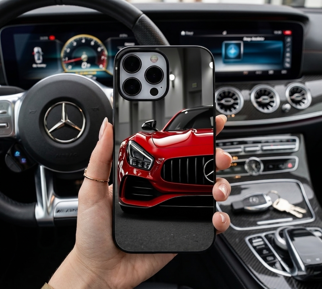 Glossy Red Mercedes AMG Case