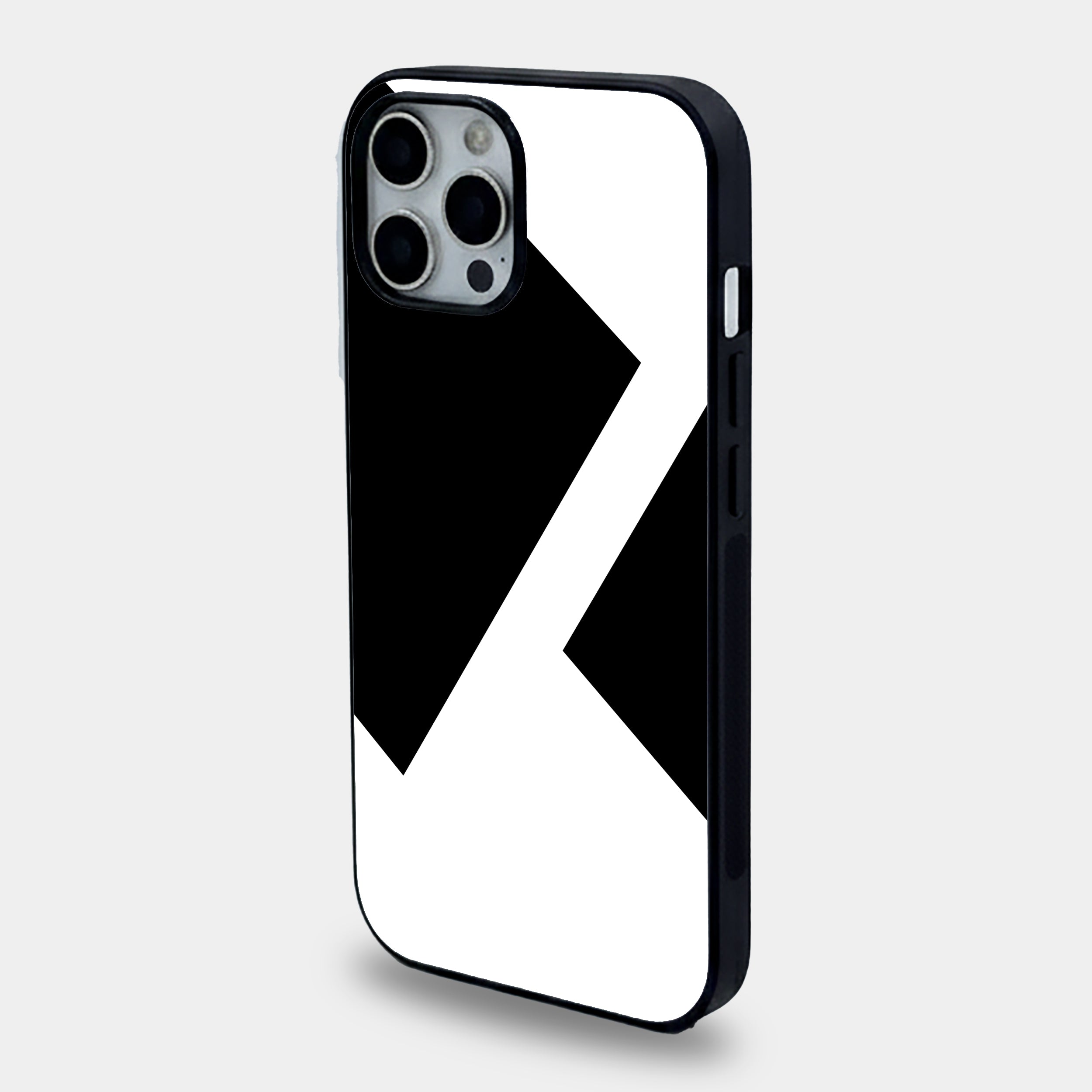 Abstract Geometric Monochrome Shards | Premium Glass iPhone & Samsung Mobile Cover Case