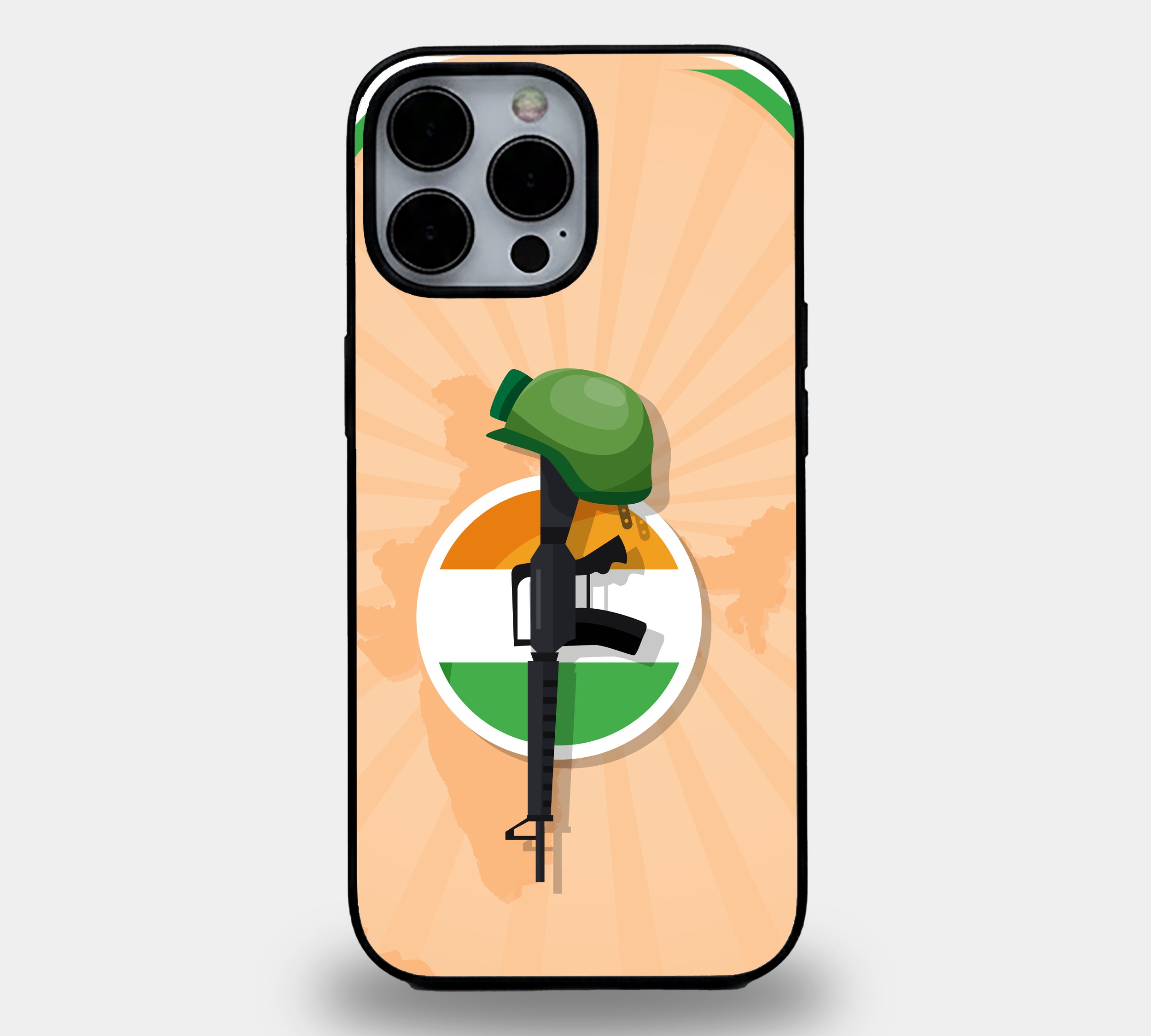 Soldier Tribute | Premium Glass iPhone Mobile Cover Case