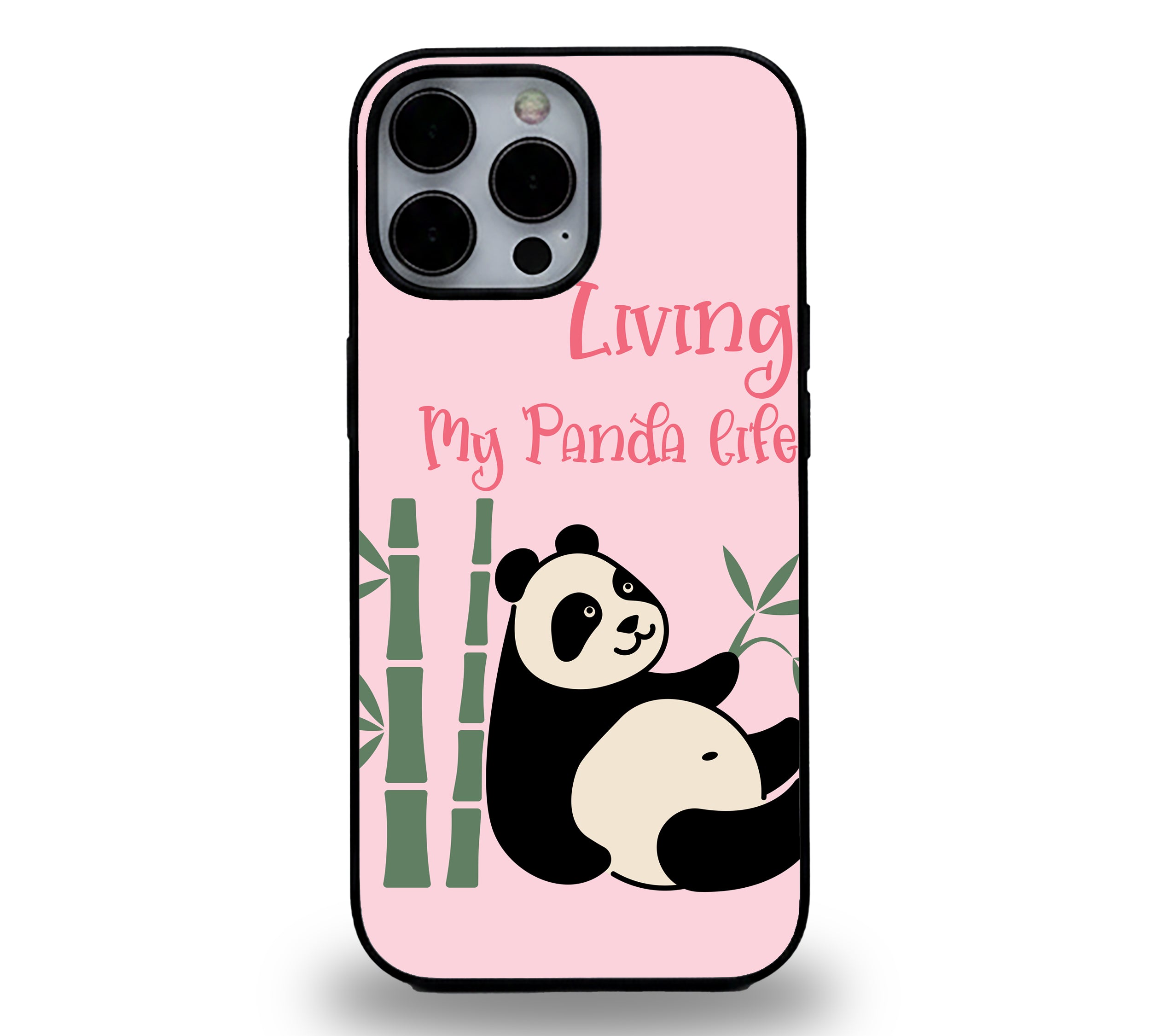 Living My Panda Life | Premium Glass iPhone Mobile Cover Case