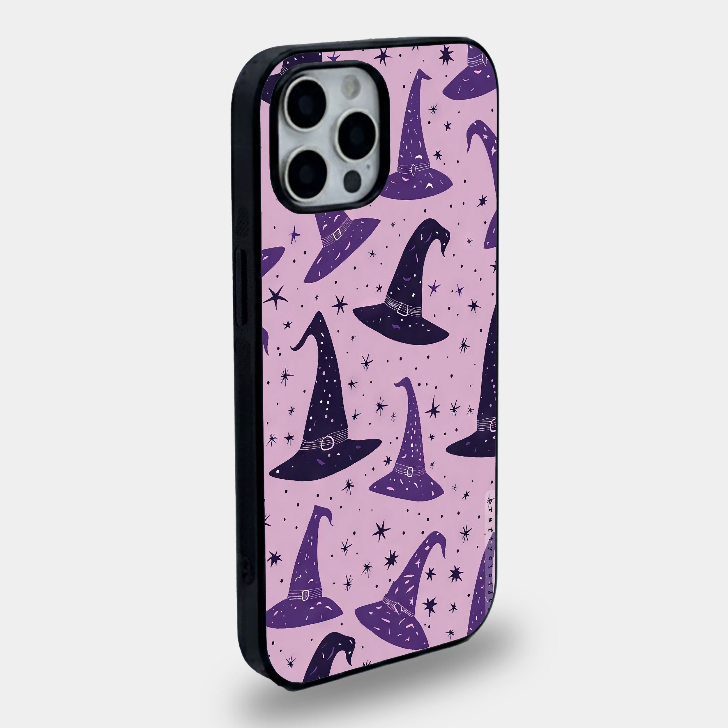 Midnight Coven Lavender Witch Hat | Premium Glass iPhone & Samsung Mobile Cover Case