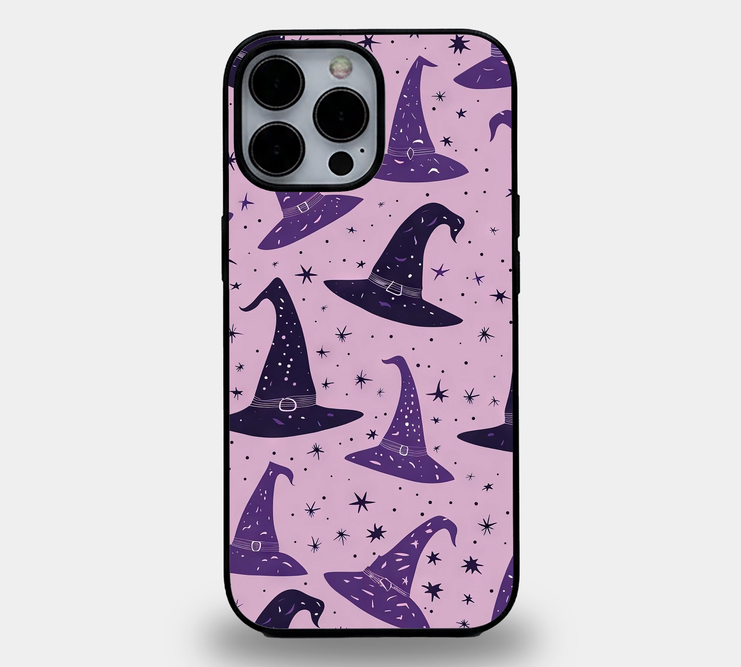Midnight Coven Lavender Witch Hat | Premium Glass iPhone & Samsung Mobile Cover Case