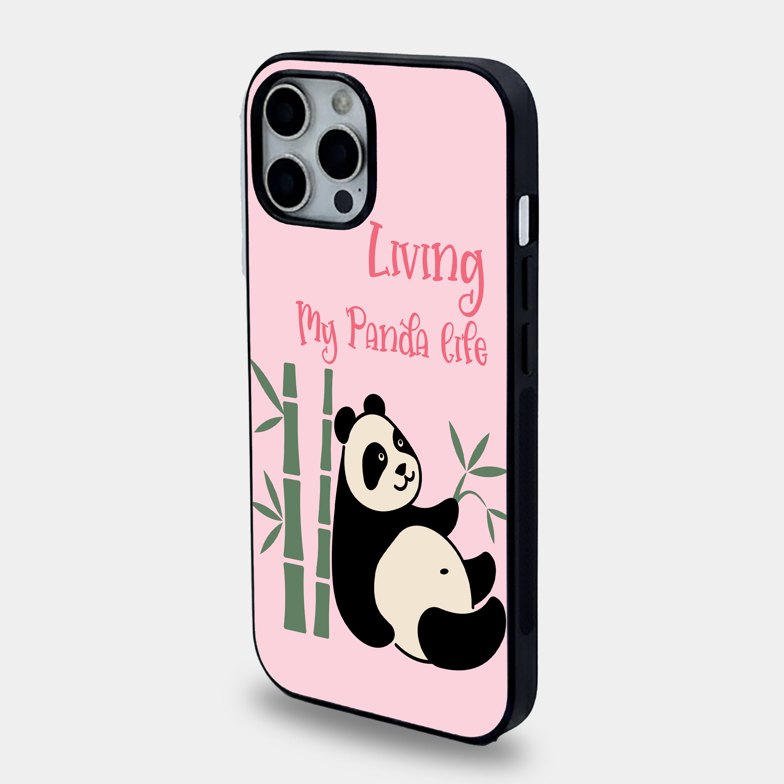 Living My Panda Life | Premium Glass iPhone & Samsung Mobile Cover Case
