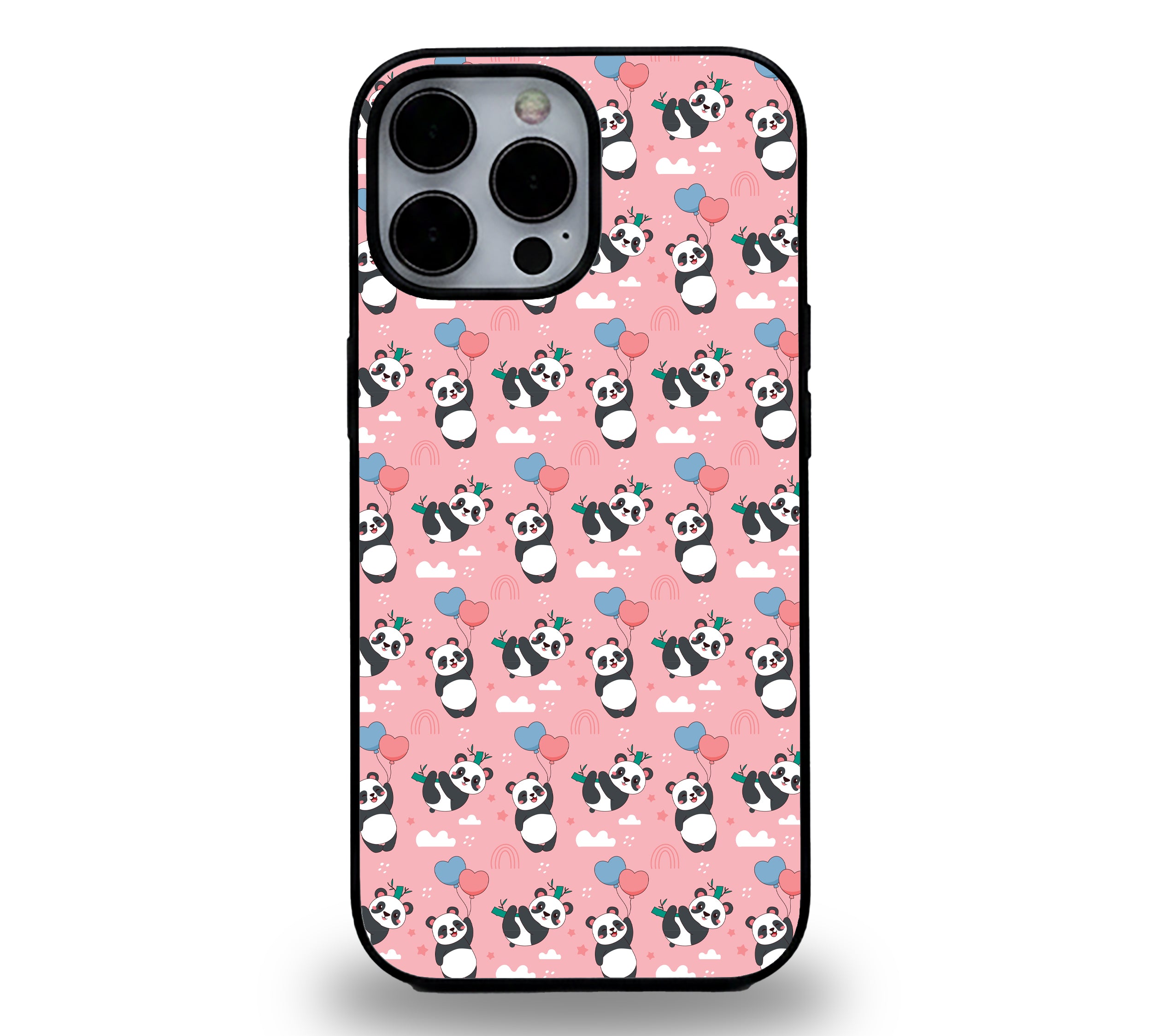 Cute Floating Panda | Premium Glass iPhone Mobile Cover Case