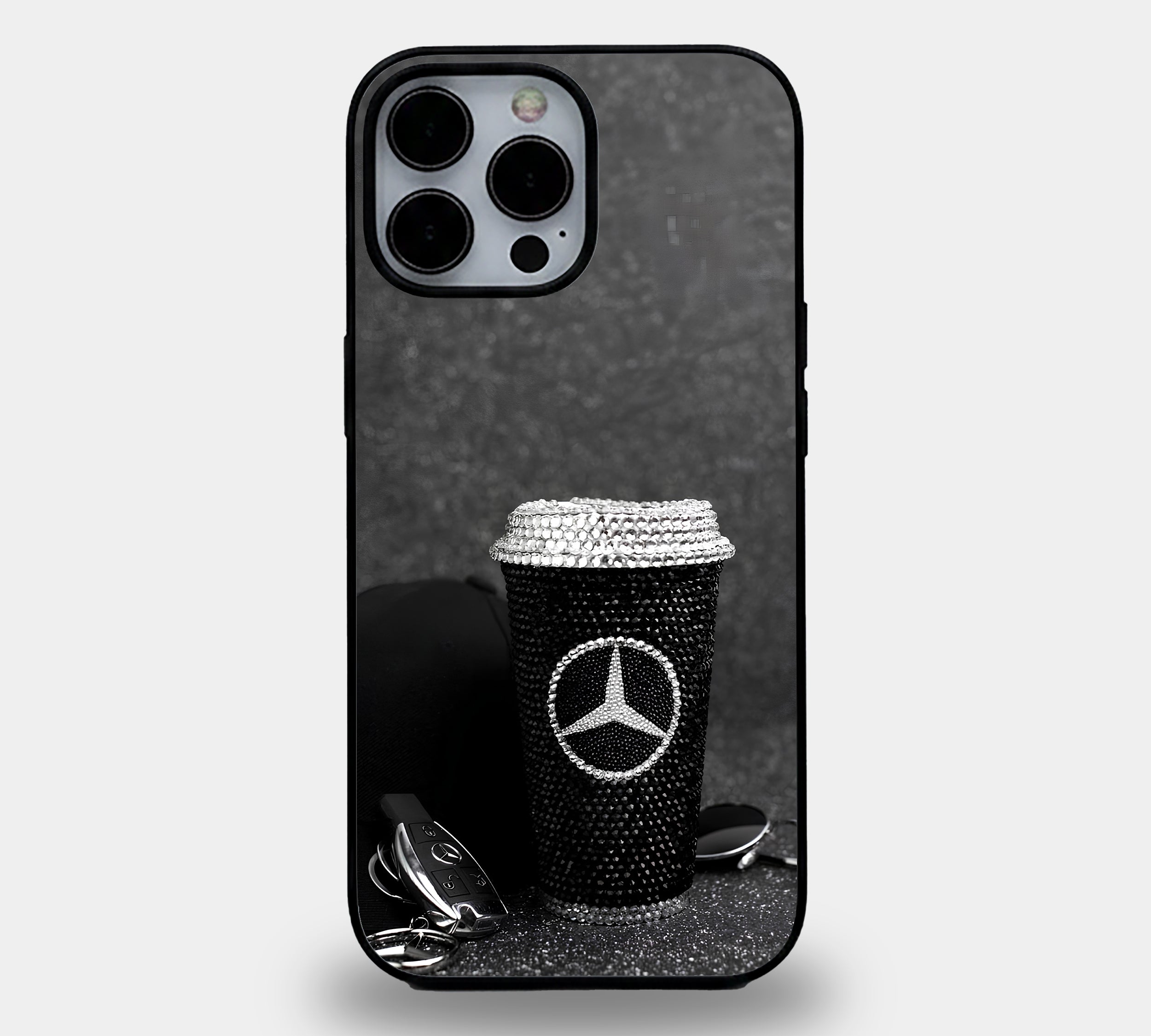 Luxury Diamond Mercedes Cup Case