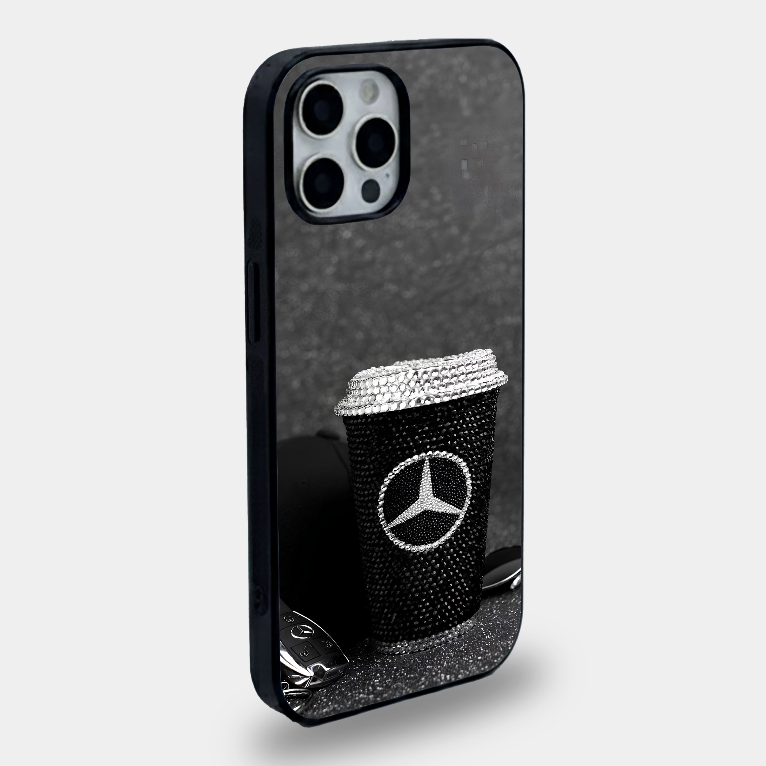 Luxury Diamond Mercedes Cup Case