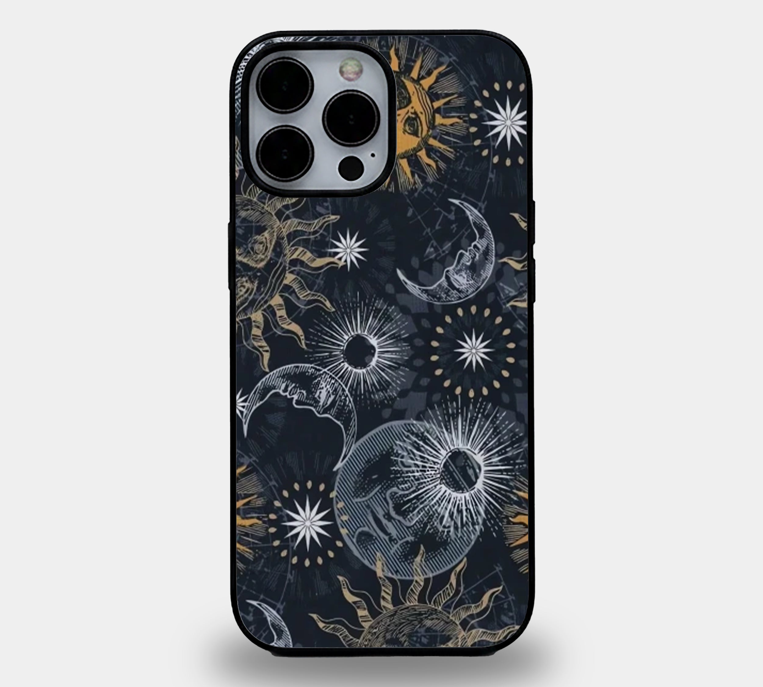 Mystic Cosmos / Celestial Eclipse | Premium Glass iPhone & Samsung Mobile Cover Case