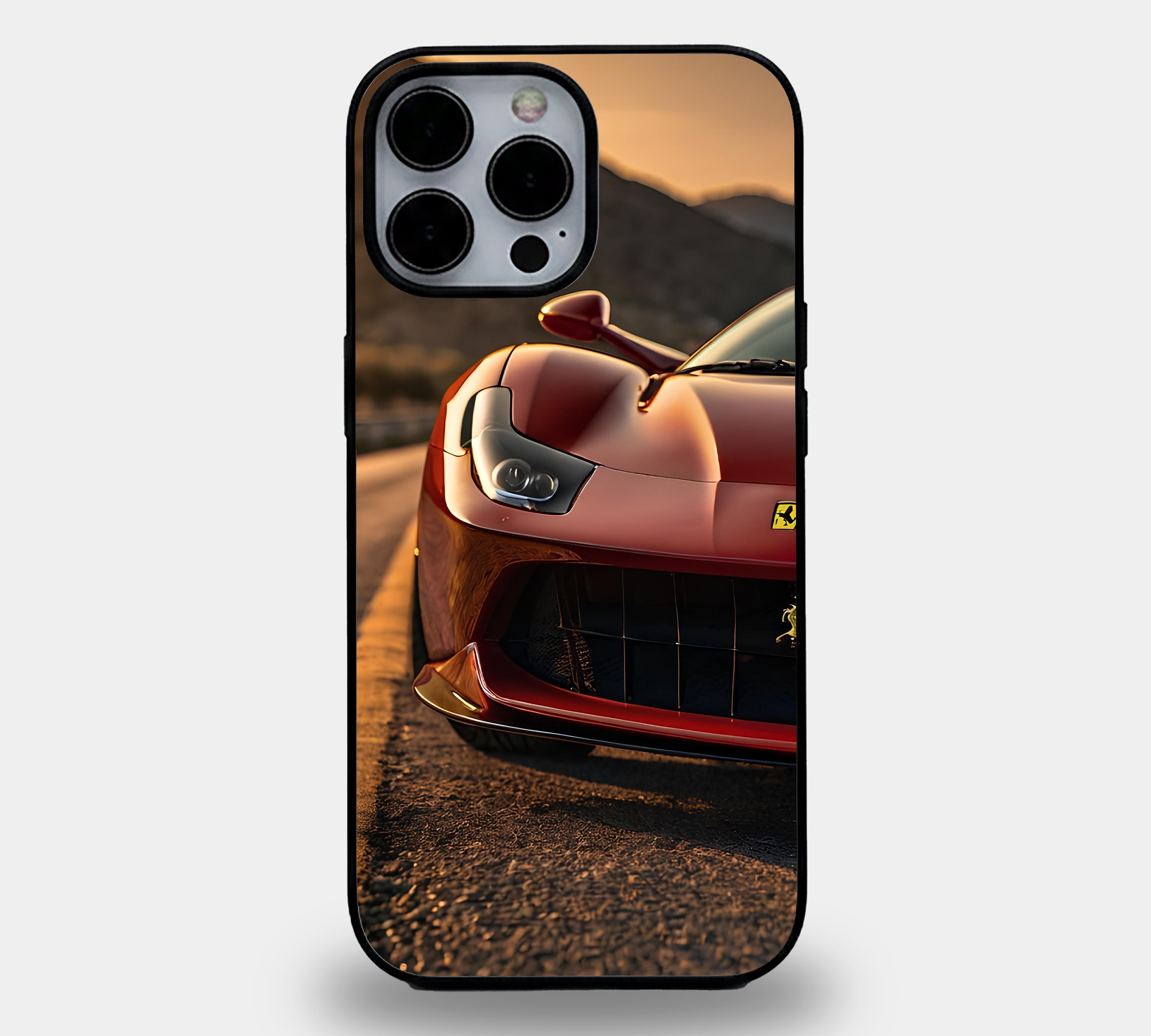 Front View Red Ferrari Case