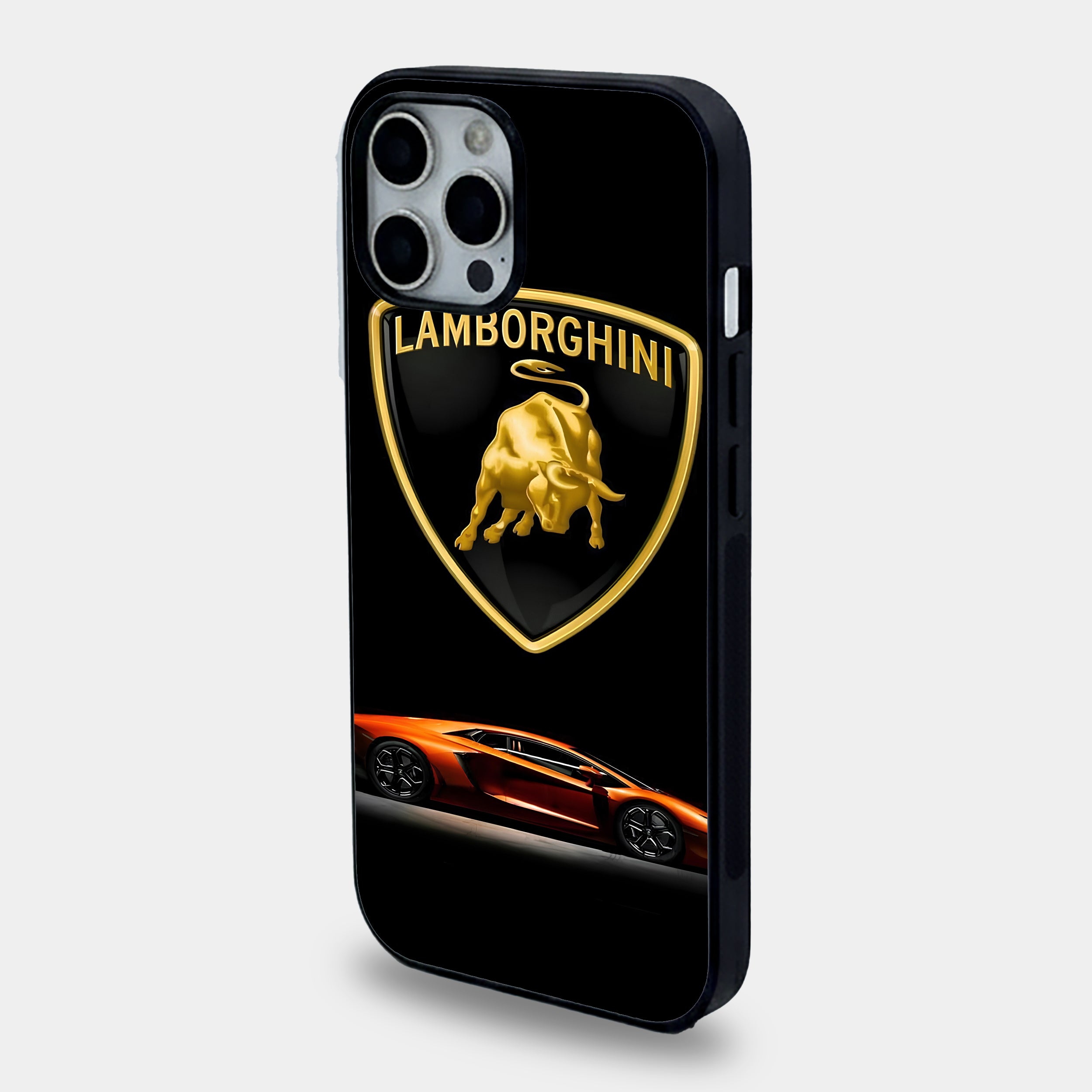 Golden Lamborghini Shield Supercar Case
