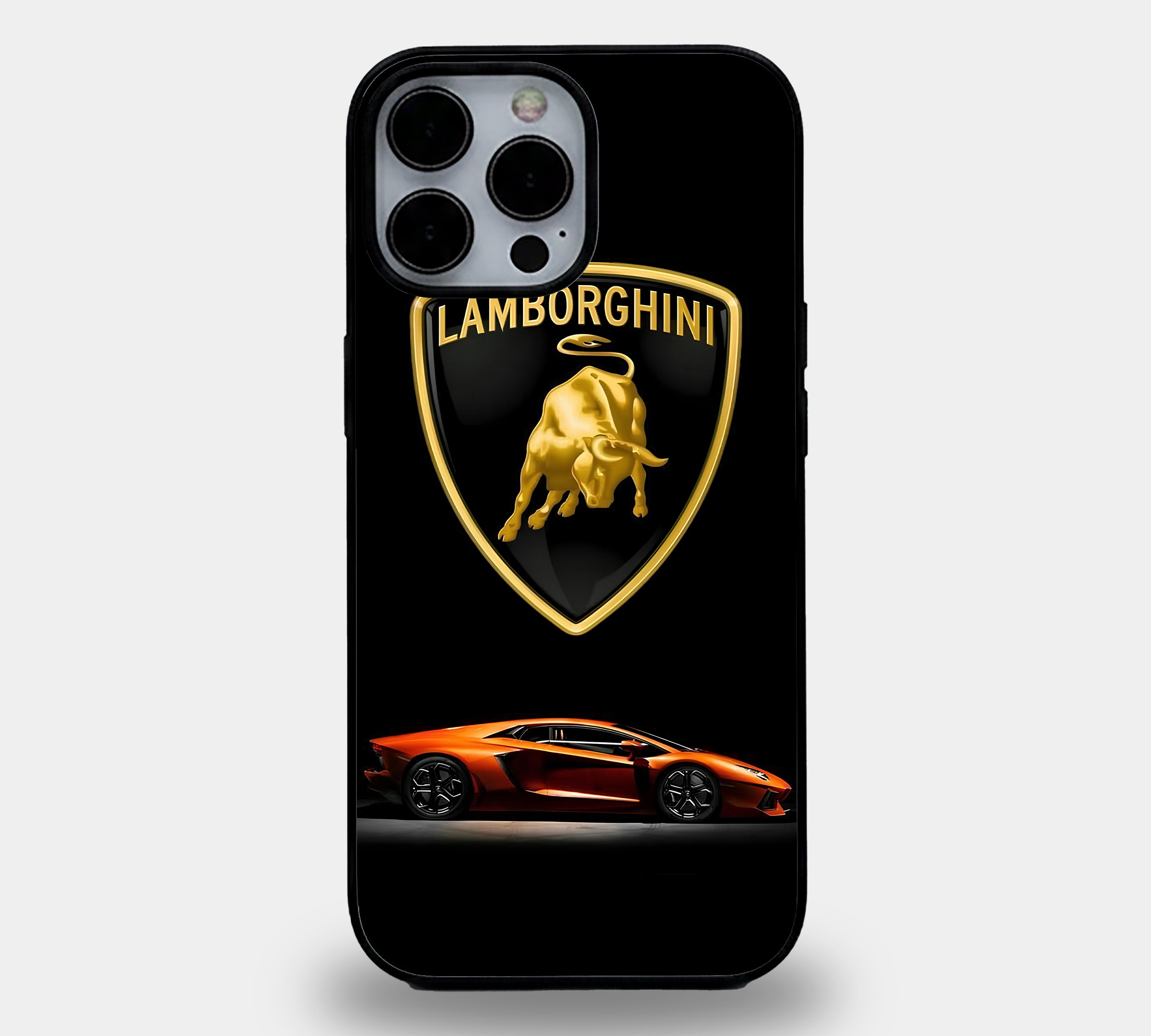Golden Lamborghini Shield Supercar Case