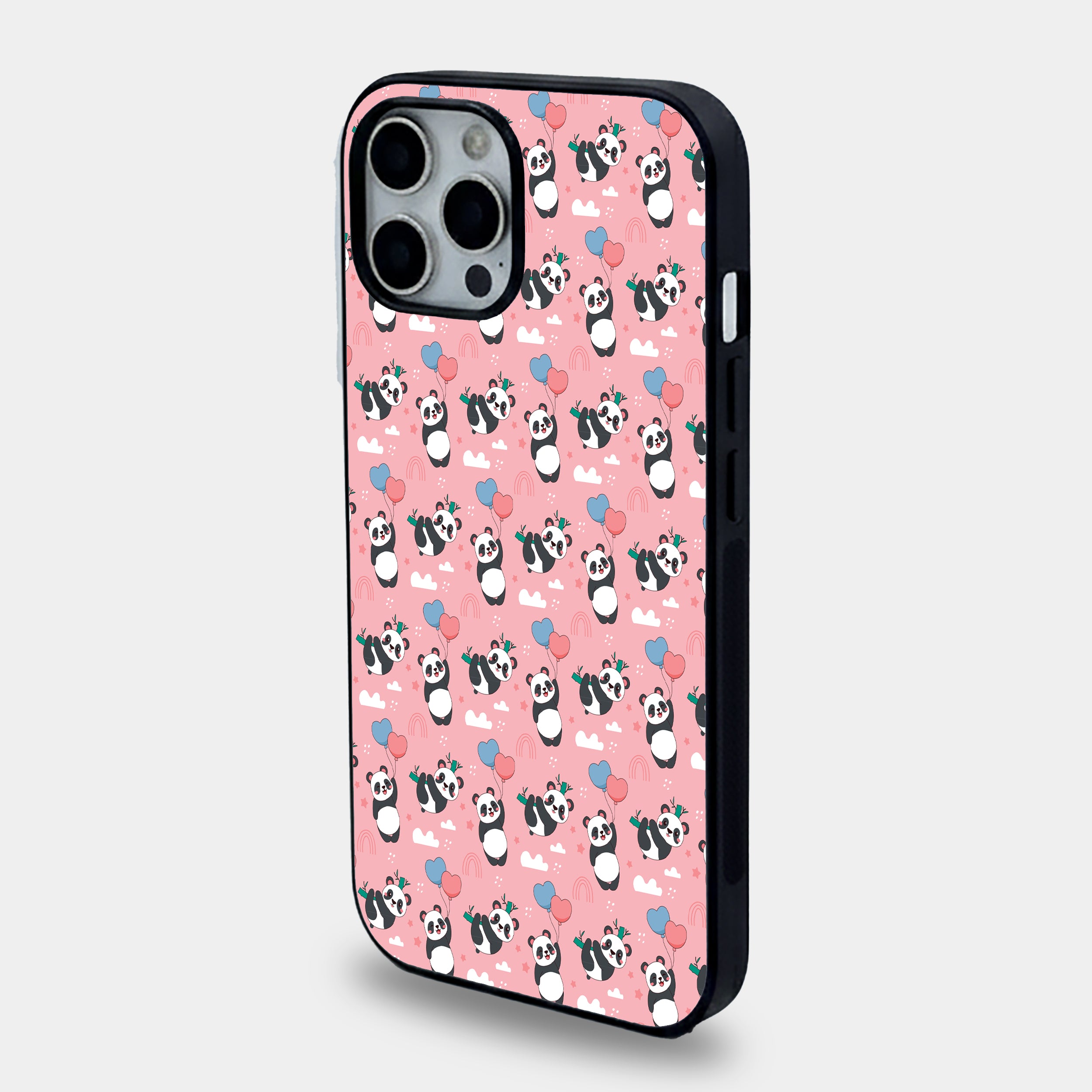 Cute Floating Panda | Premium Glass iPhone Mobile Cover Case