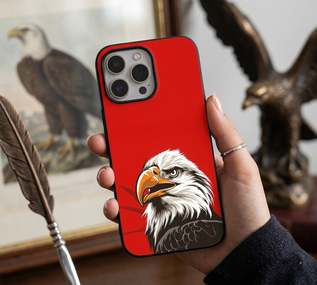 Majestic Eagle | Premium Glass iPhone & Samsung Mobile Cover Case