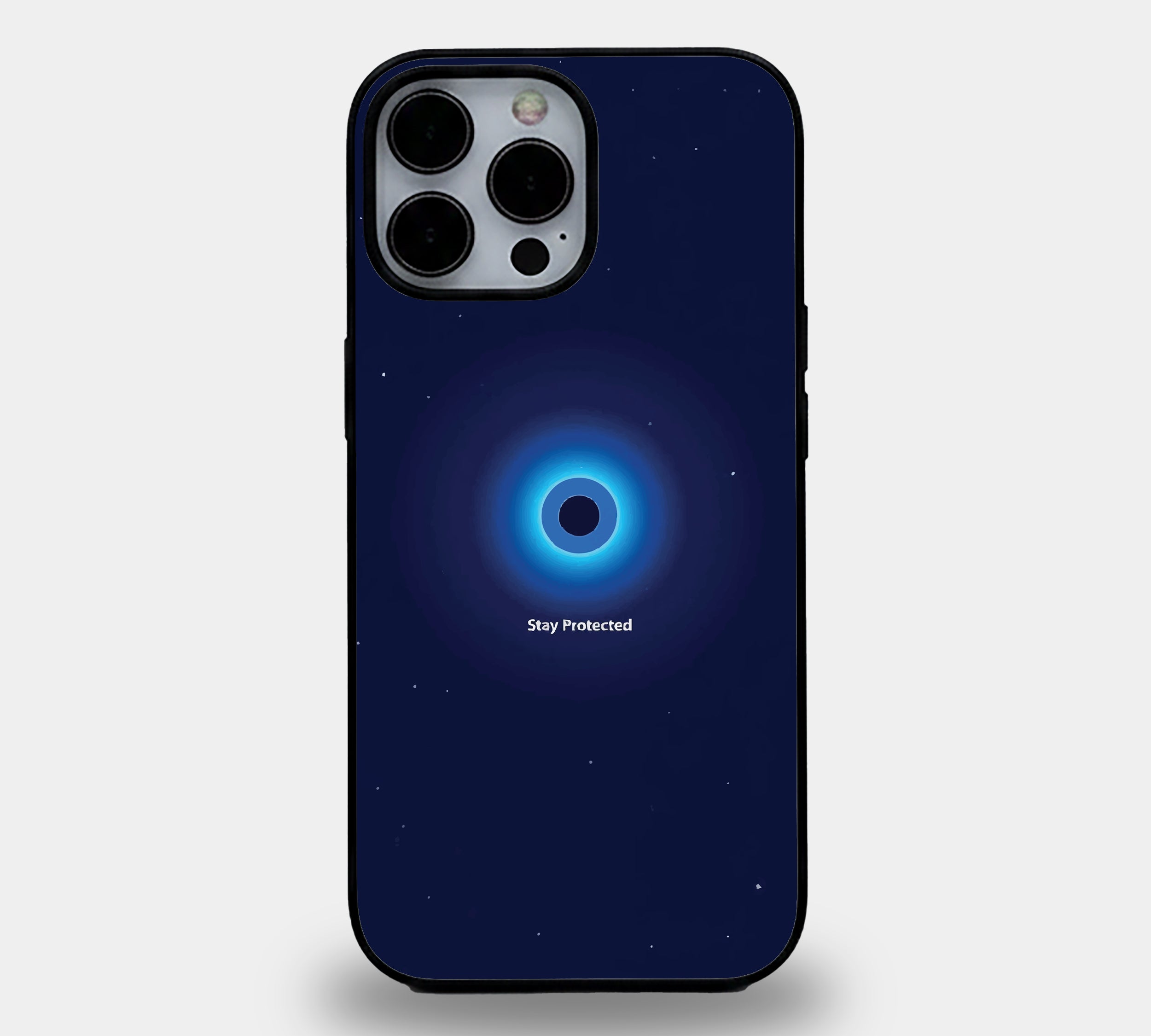 Cosmic Evil Eye "Stay Protected" | Premium Glass iPhone Mobile Cover Case