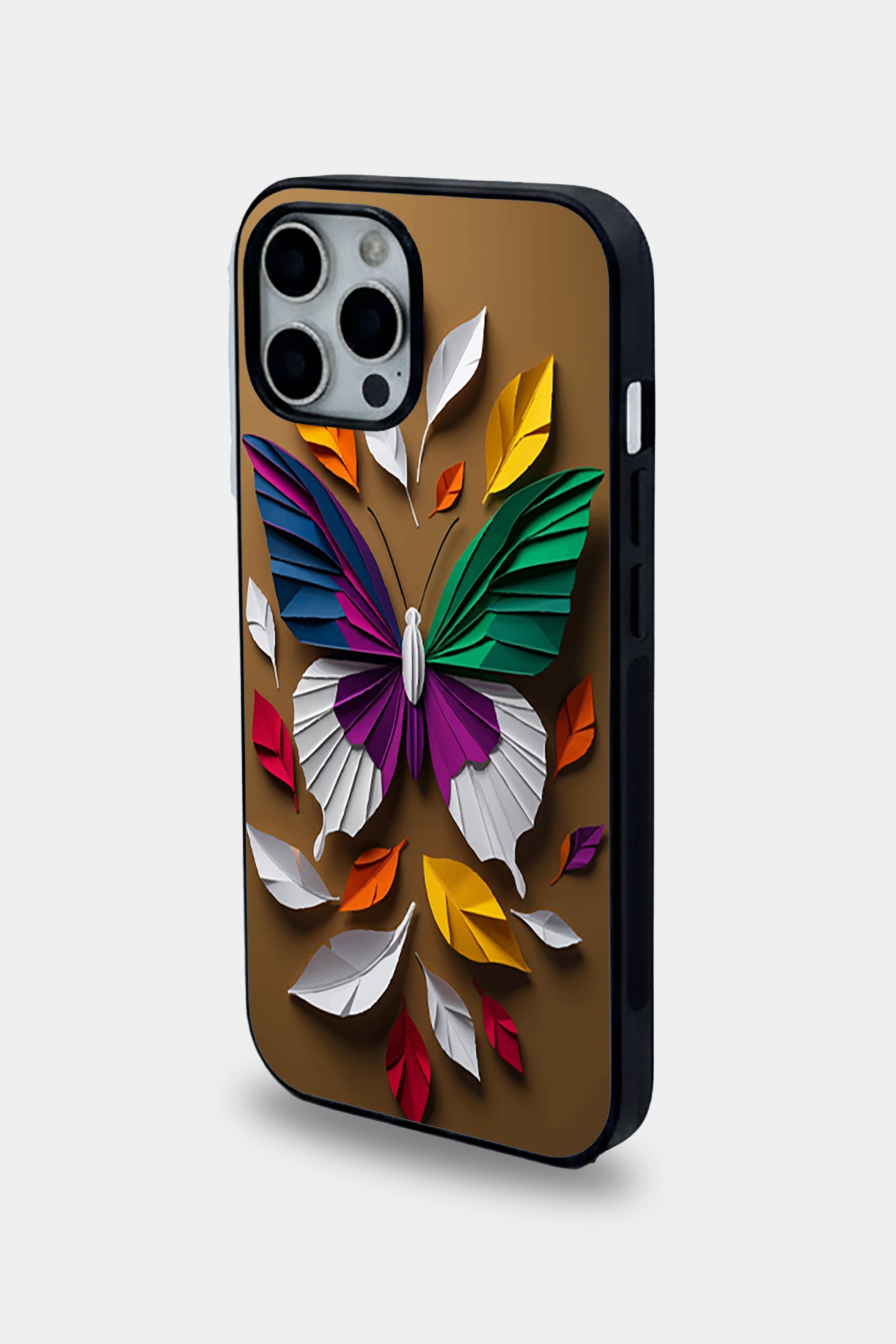 Geometric Origami Butterfly | Premium Glass iPhone Mobile Cover Case