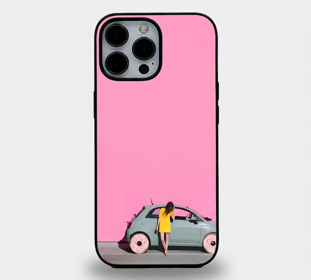 "Pastel Dreamer" Surrealism | Premium Glass iPhone & Samsung Mobile Cover Case