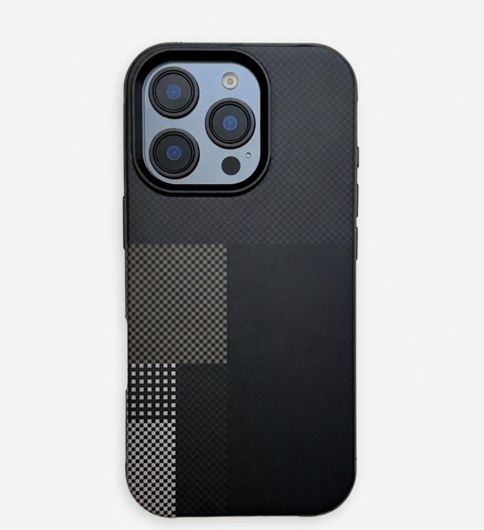 Pitala Meta Black Magsafe Carbon Fiber Texture | Premium iPhone Mobile Cover Case